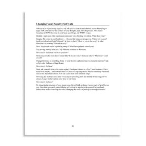 Changing Your Negative Self Talk