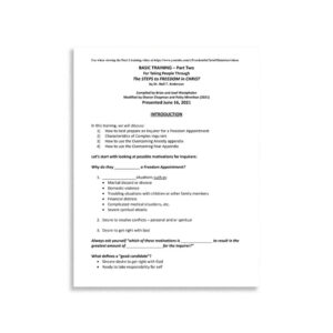 Overcoming Fear Worksheet